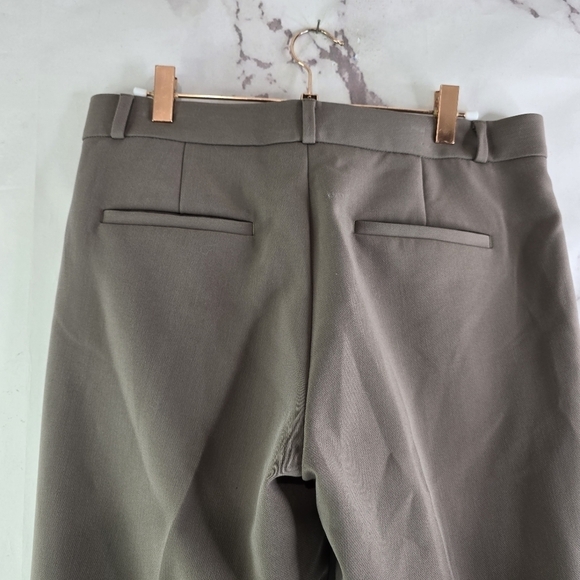 Banana Republic Pants Womens 6 Brown Purple Stretchy Trouser High Rise Taupe - Picture 6 of 14